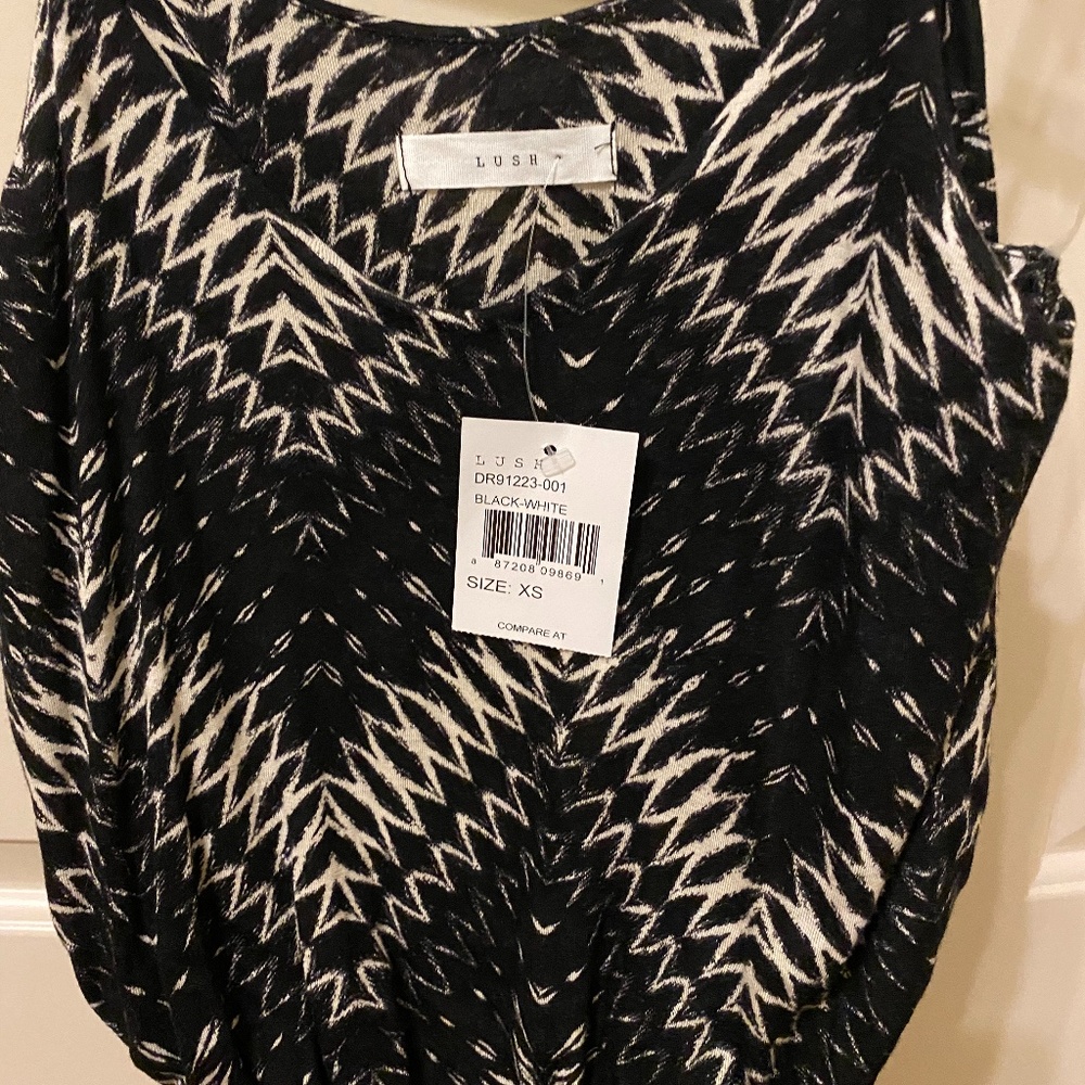 Lush Black and White Beach Maxi